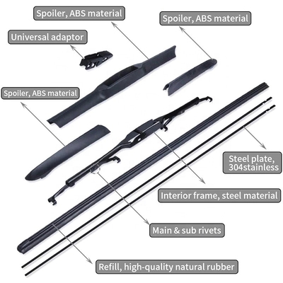 Kction 16 &quot;hybrydowe pióra wycieraczek 8512900000 Do Toyota FJ Cruiser 2007-2014