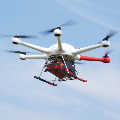 160MP 30KG Ciężki podnośnik z włókna węglowego Uav Gaszenie ognia 10m / S