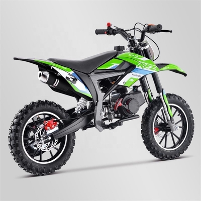 CE EPA ECE DB10SA Green Road Race Motocykle 50 cm3 2 suwowy