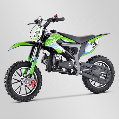 CE EPA ECE DB10SA Green Road Race Motocykle 50 cm3 2 suwowy