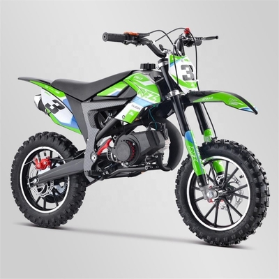 CE EPA ECE DB10SA Green Road Race Motocykle 50 cm3 2 suwowy